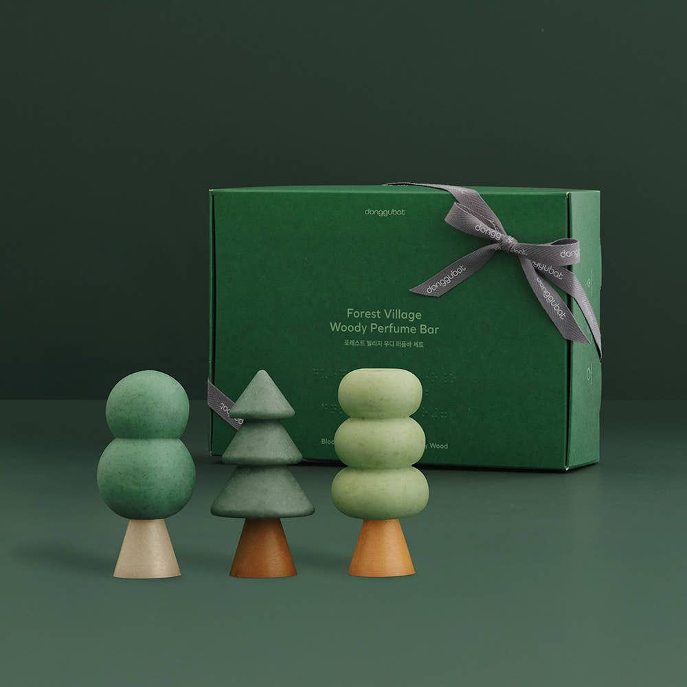 DONGGUBAT Perfume Line Forest Village Woody Perfume Bar Set Face Body Soap Diffuser Gift _ Made in Korea